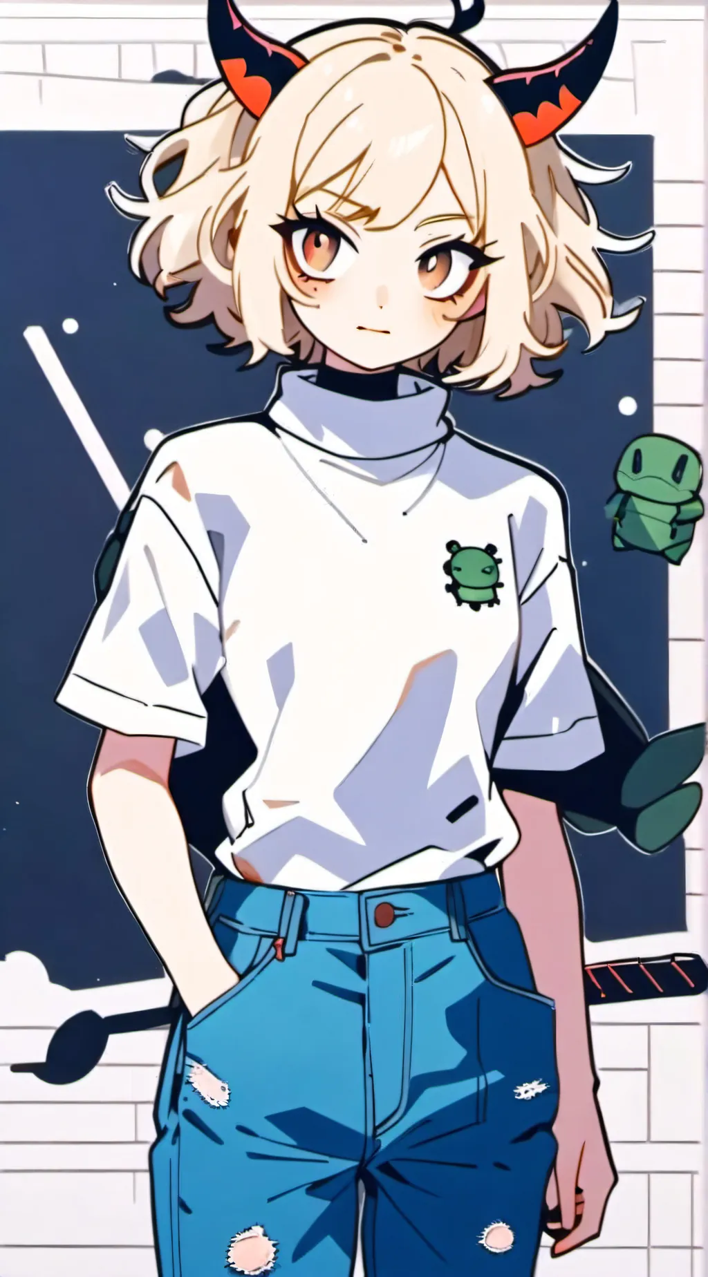 ai character: ash background