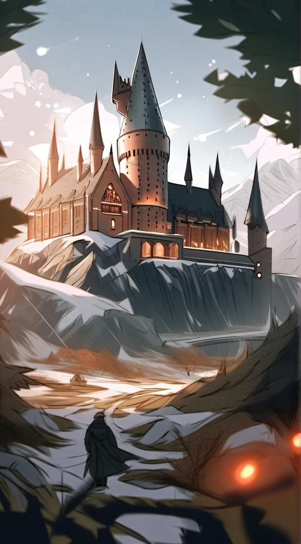 ai character: Hogwarts background
