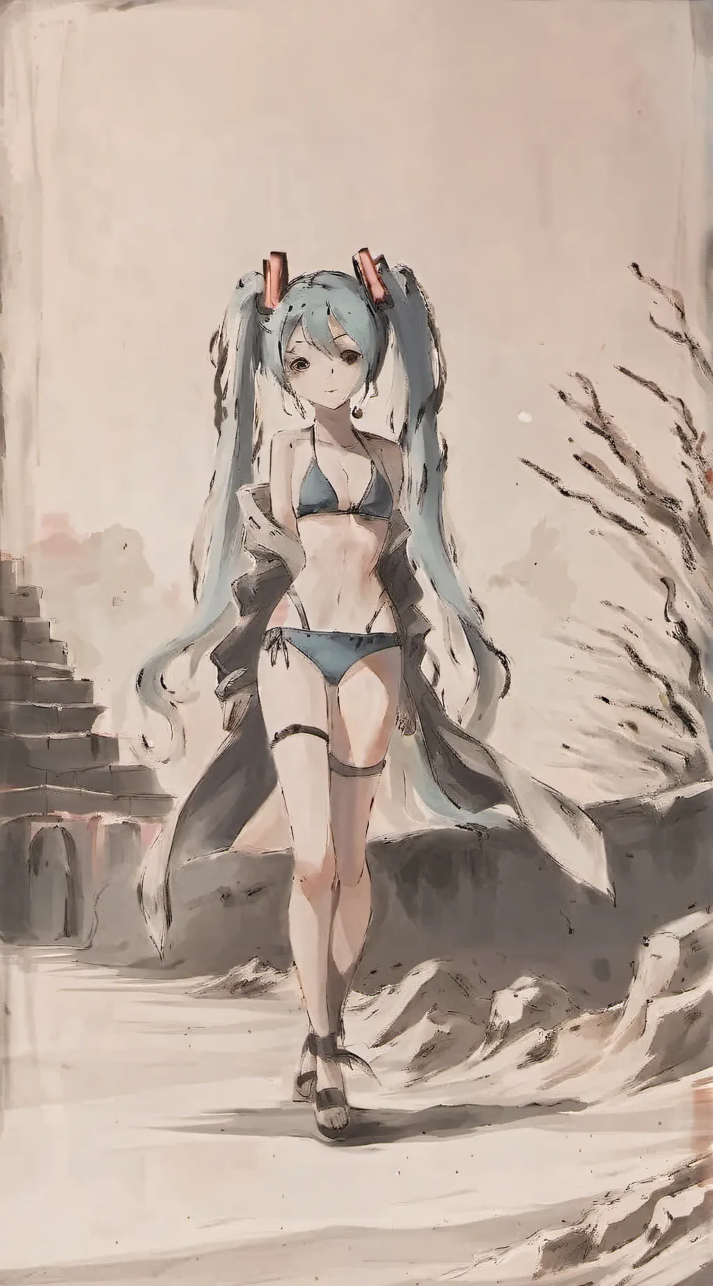 ai character: Miki background