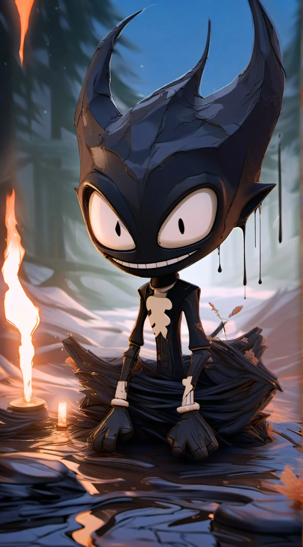 ai character: bendy background