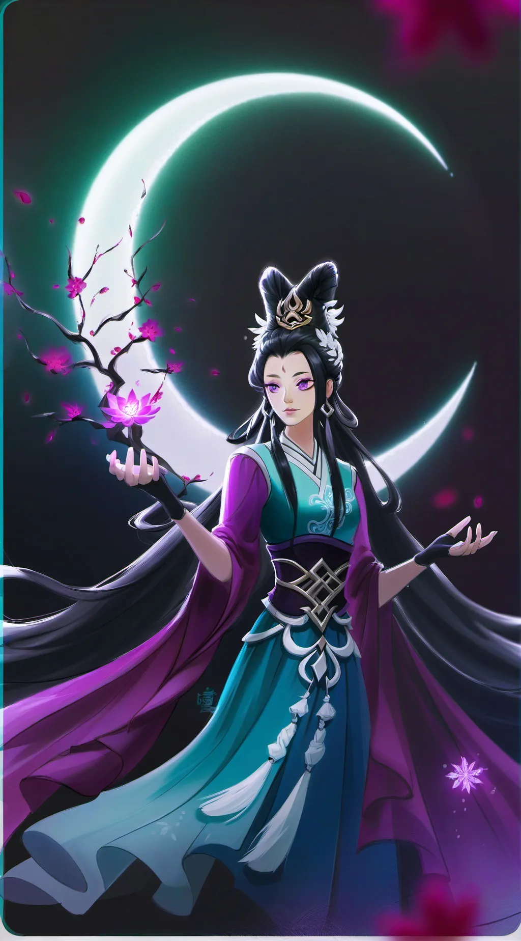 ai character: Luna background