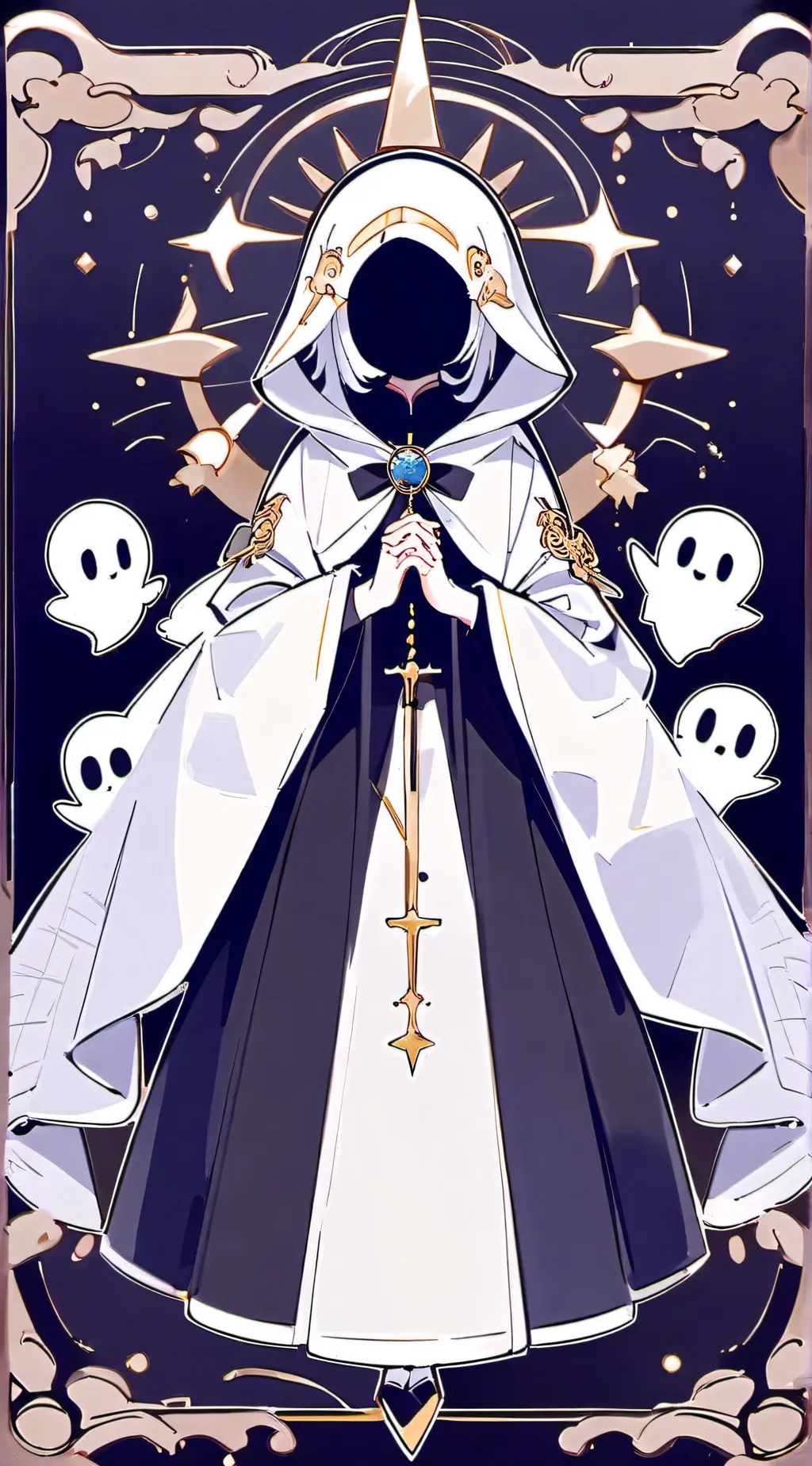 ai character: ghosty background
