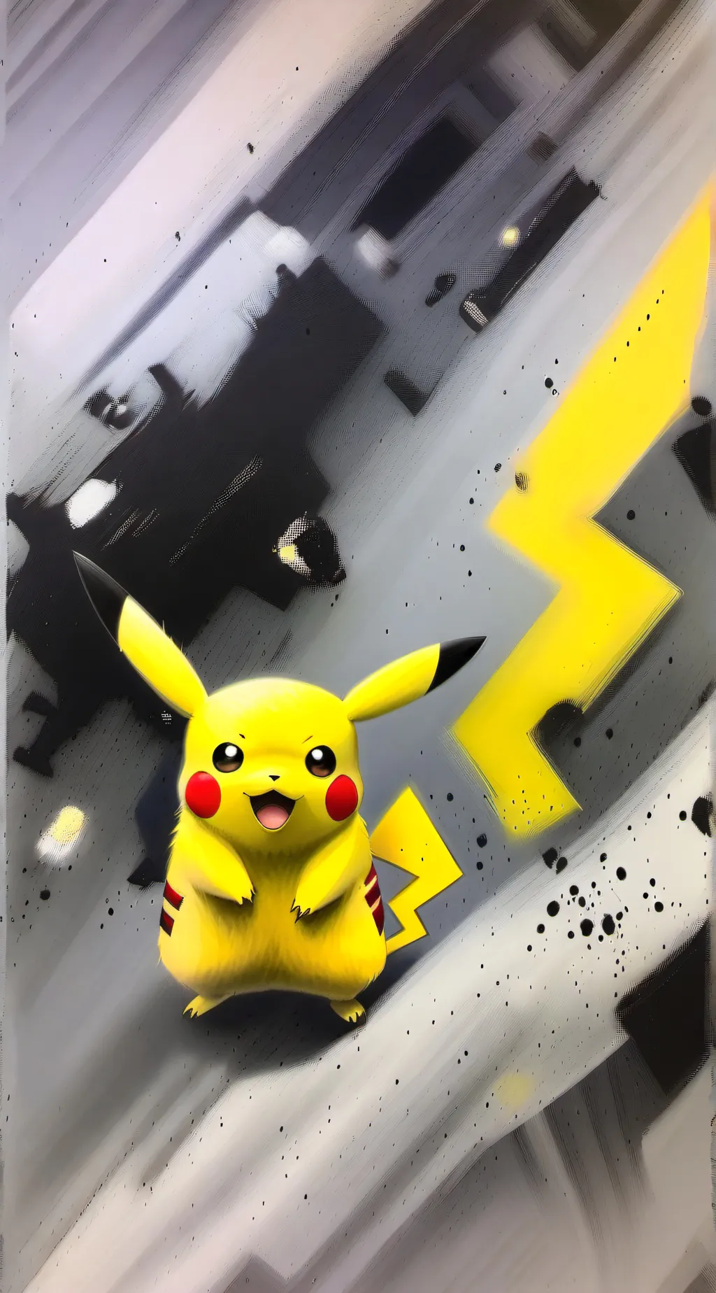 ai character: Pikachu  background