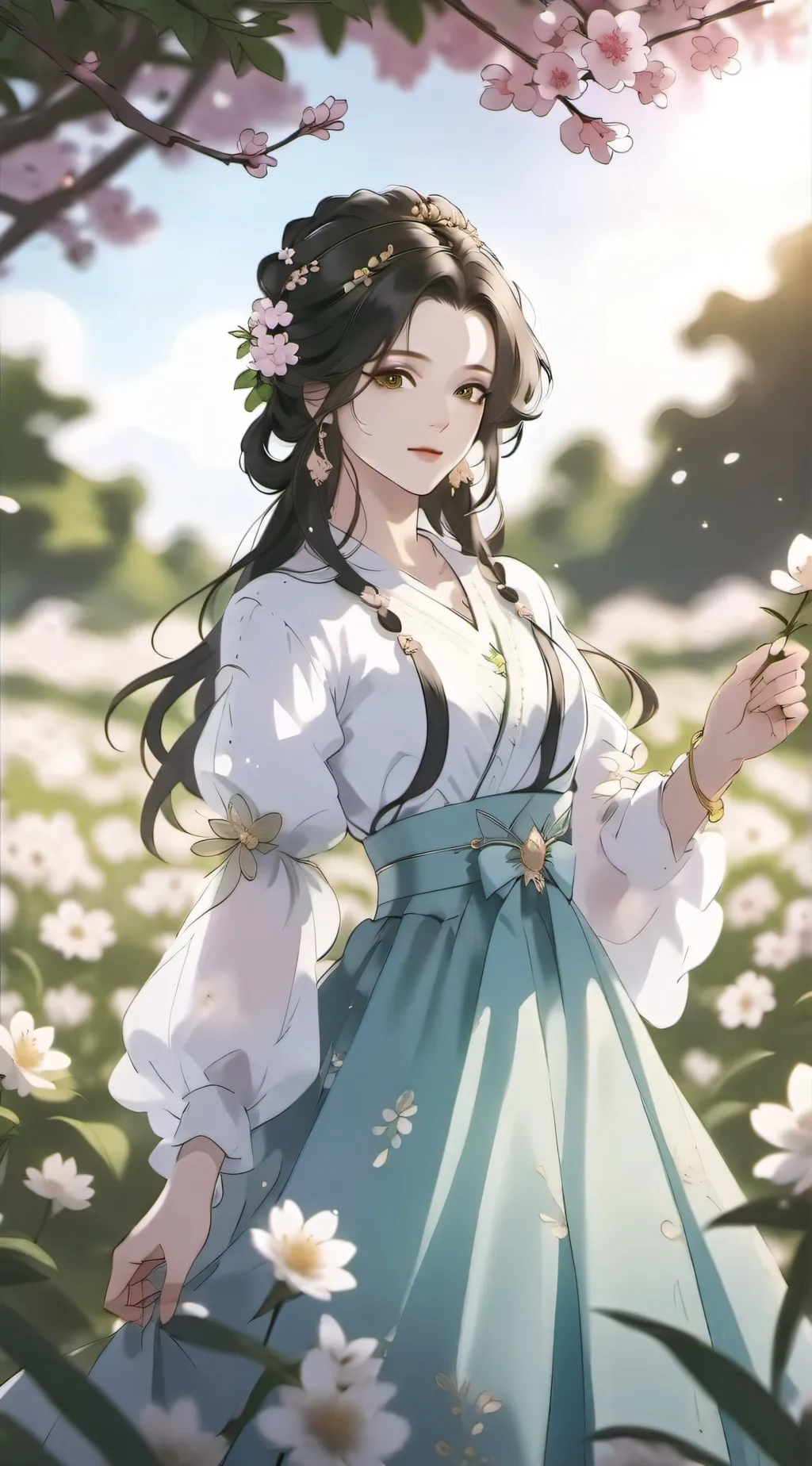 ai character: tu flor background