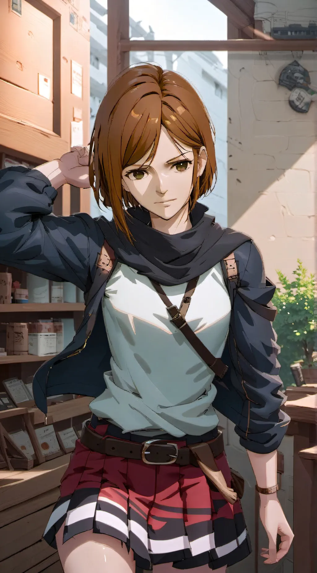 ai character: nobara kugasaki  background