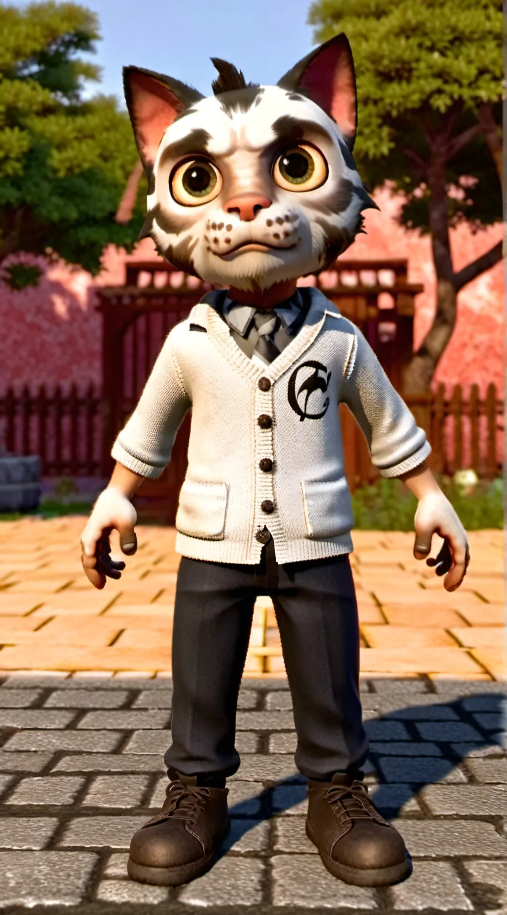 ai character: Gummie bum background