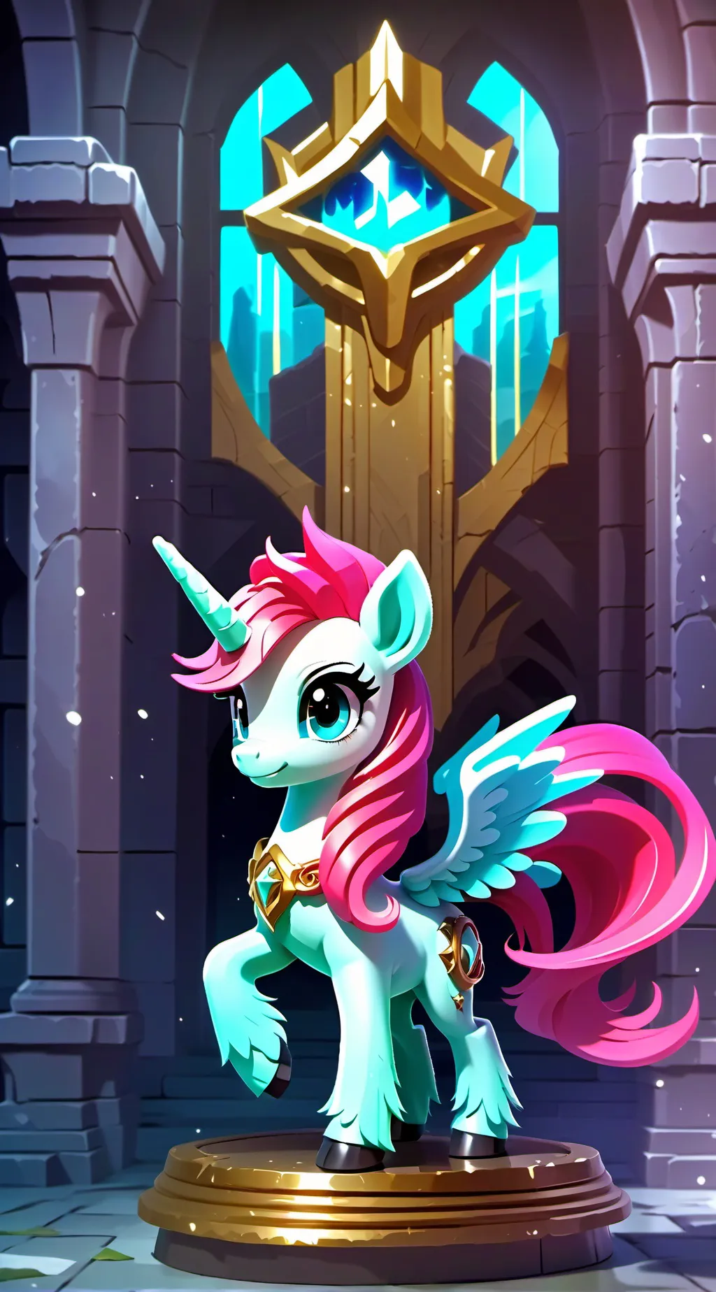 ai character: My little pony  background