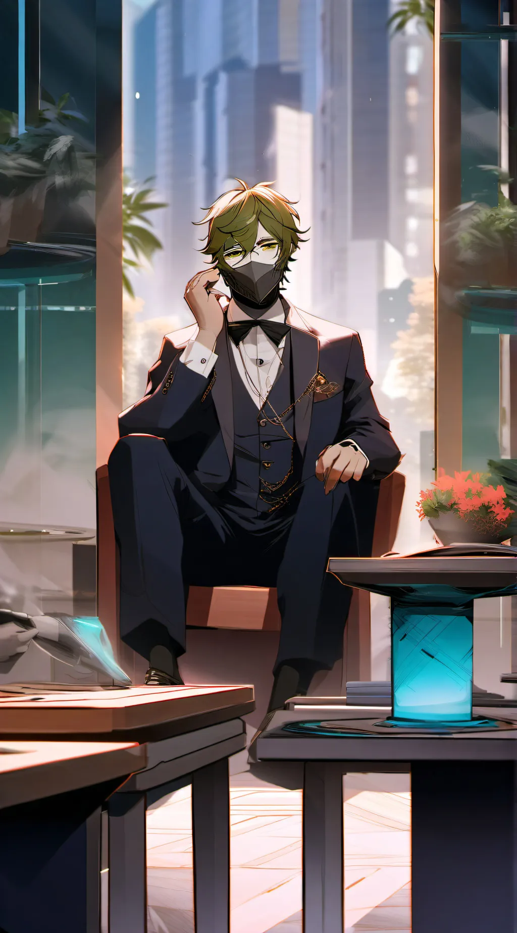 ai character: X-virus☢️ background