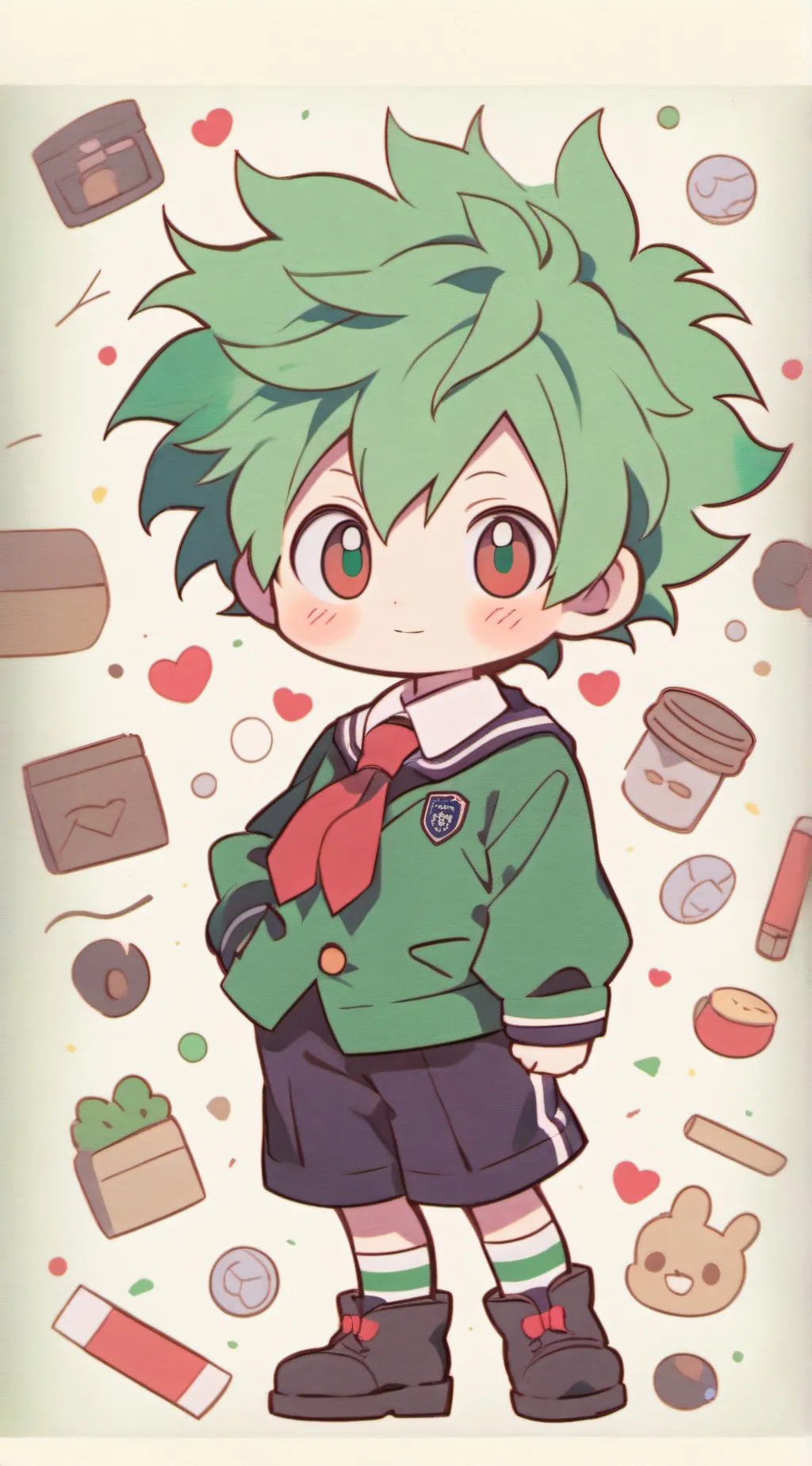 ai character: MHA Loves You background
