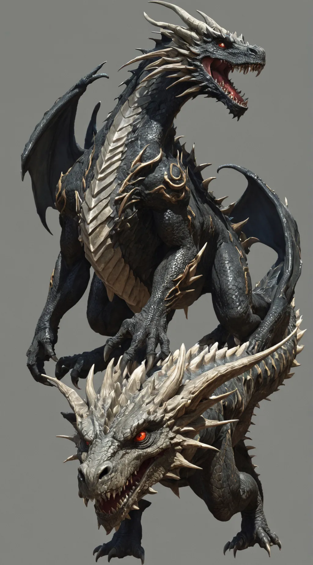 ai character: humanoid dragons background