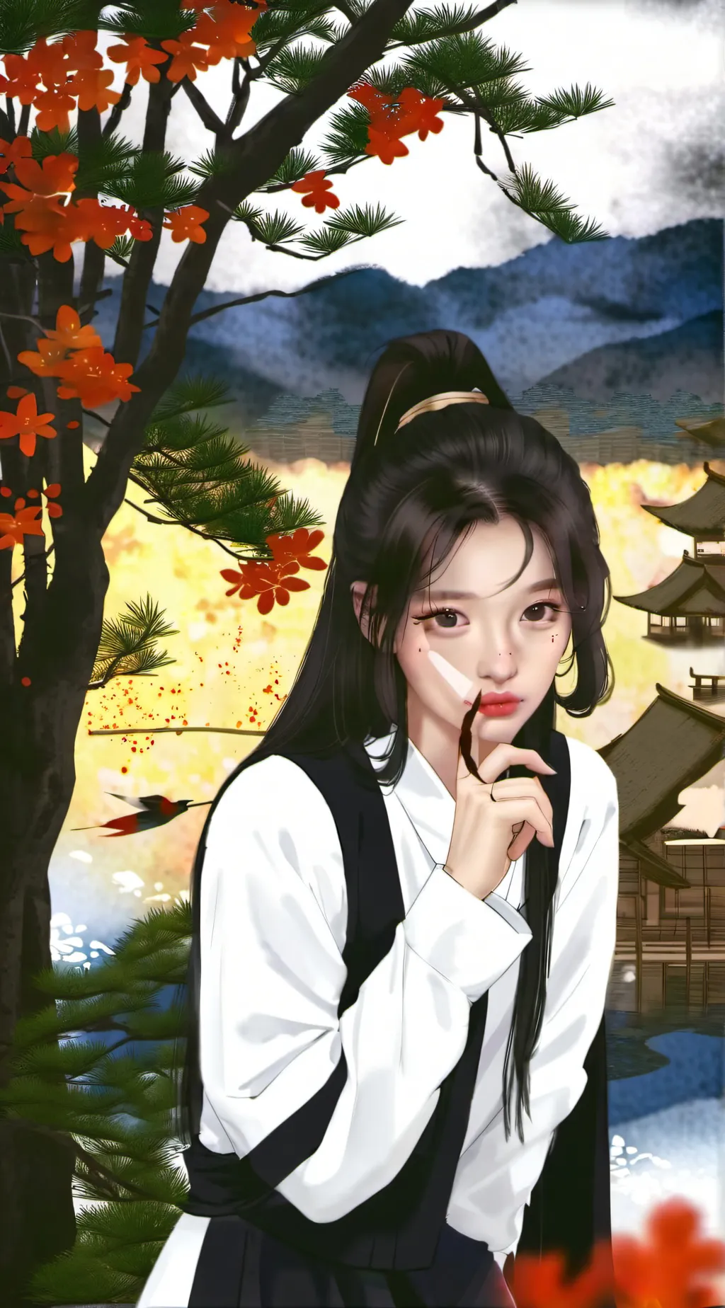 ai character: Haru Shin background