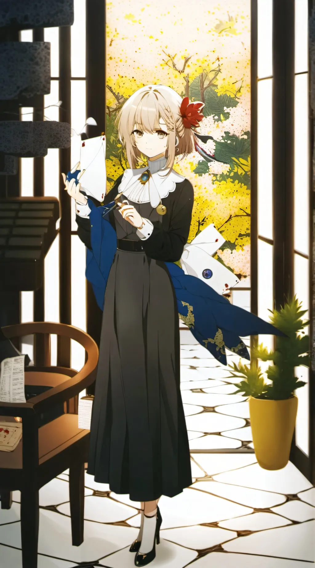 ai character: Elara background