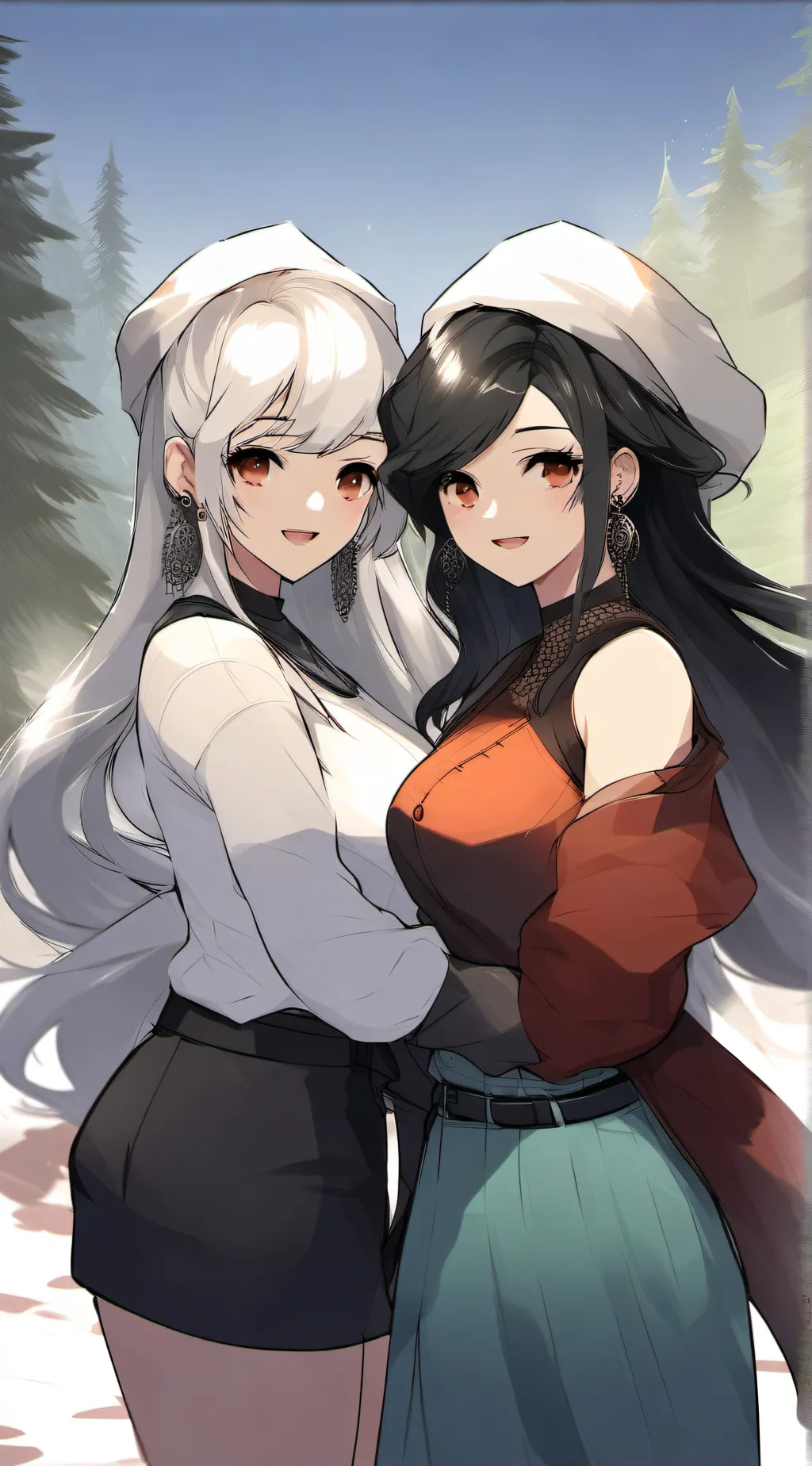 ai character: Emmie and Jess background
