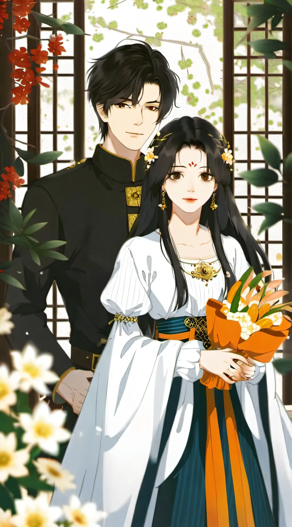 ai character: Alex and Amelia  background