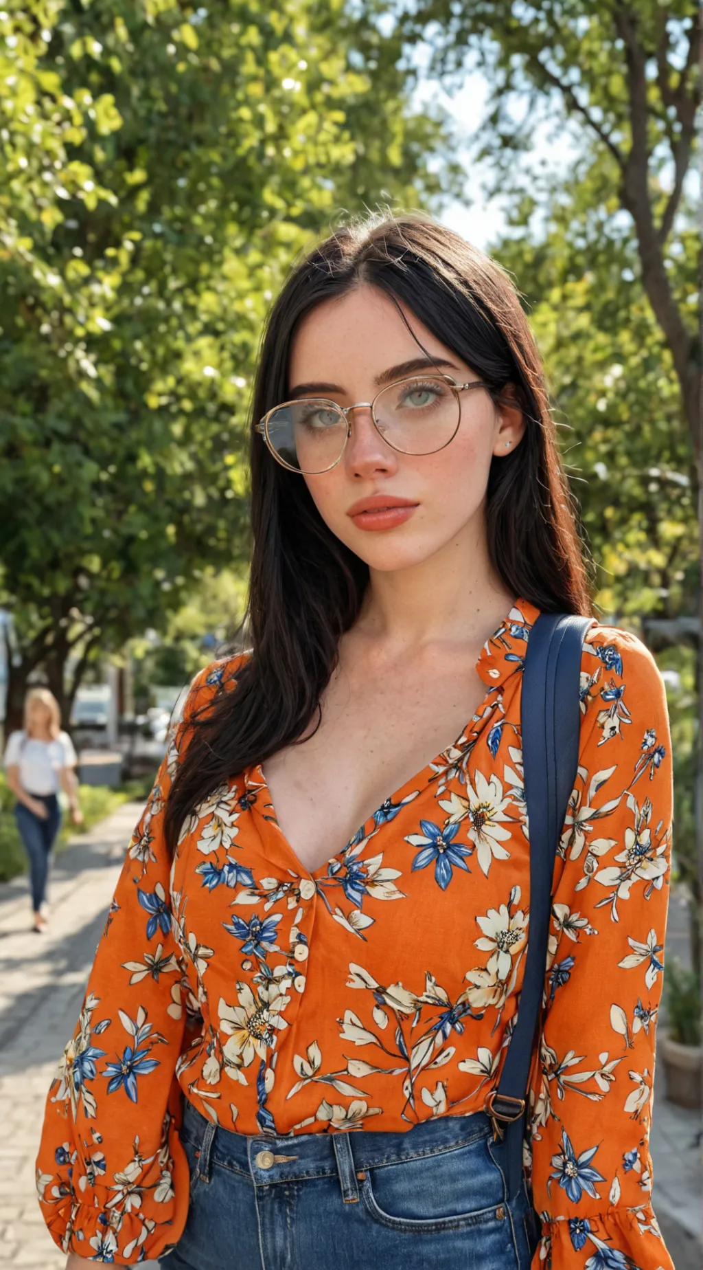 ai character: Emily Faux  background