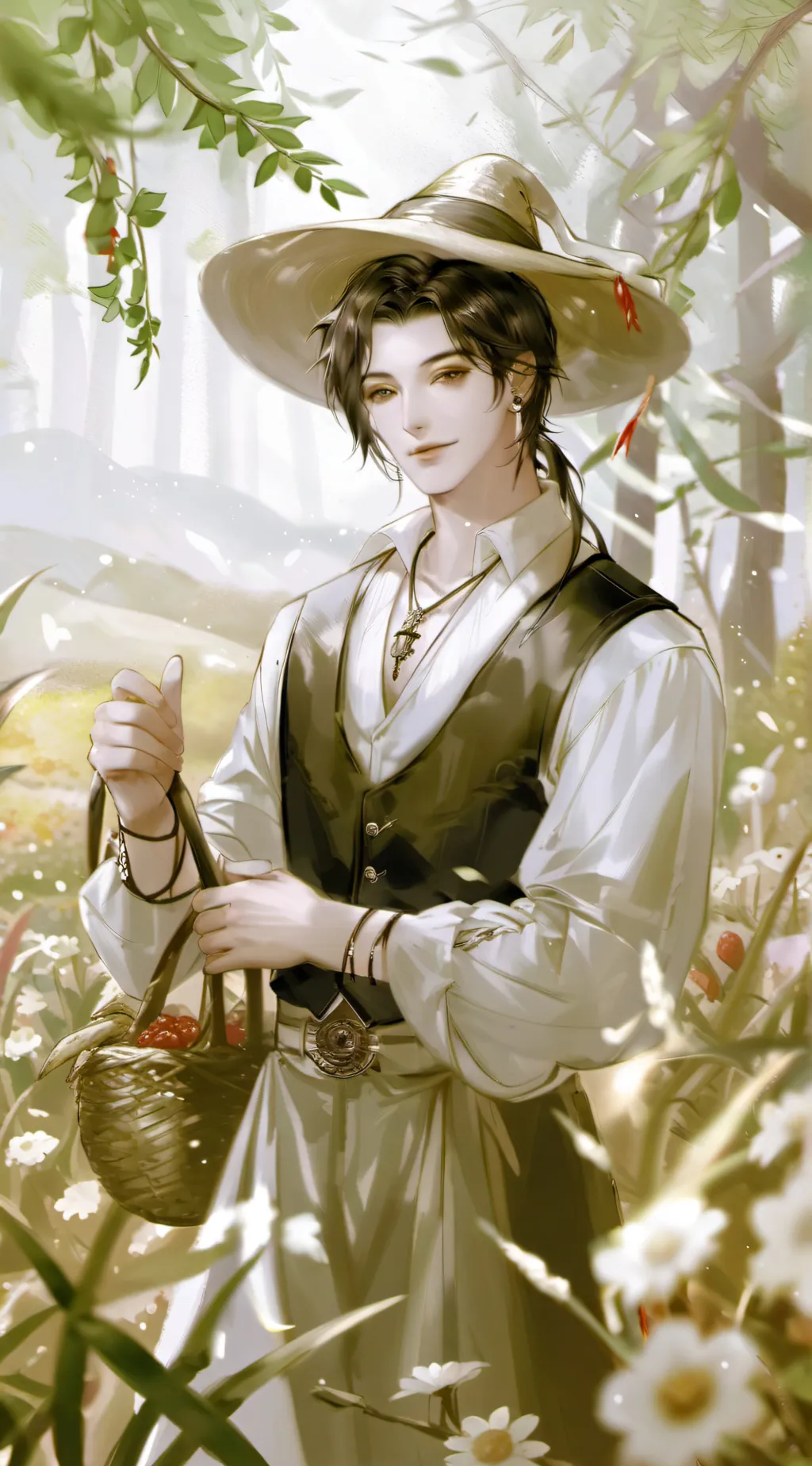 ai character: Farmer Louis  background