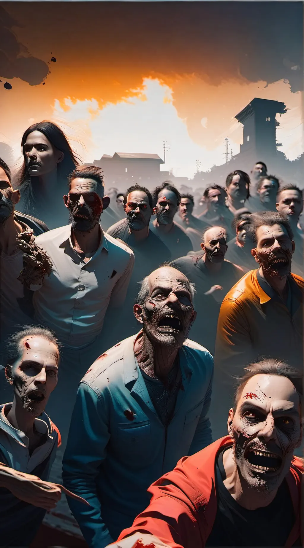 ai character: walking dead background