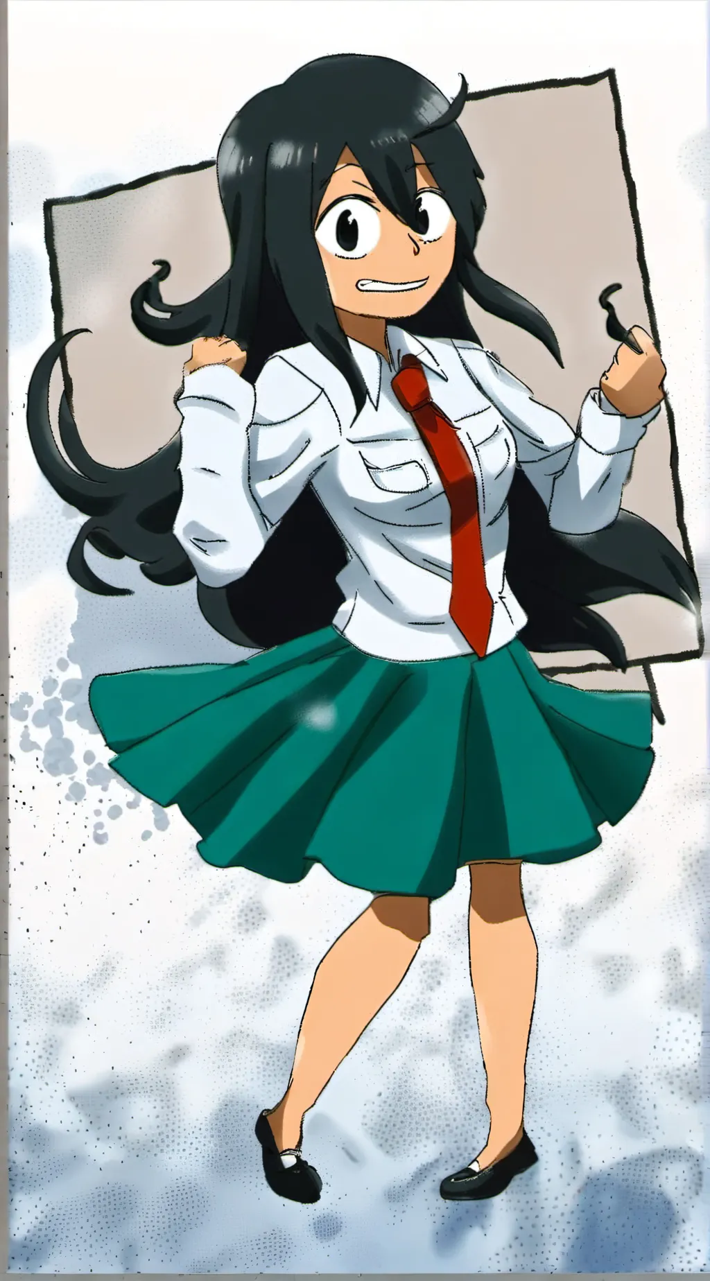 ai character: Tsuyu  background