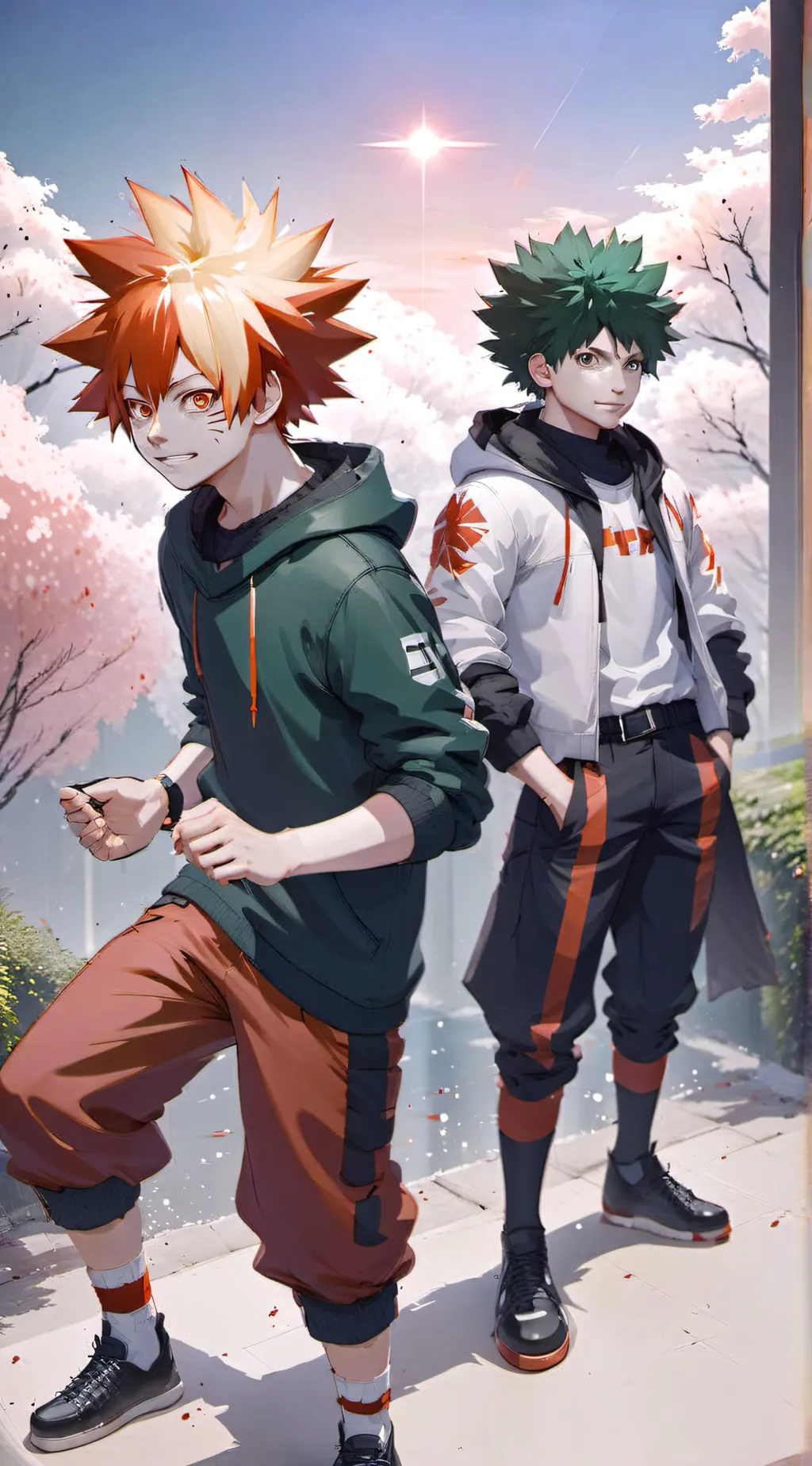 ai character: Mha fight  background