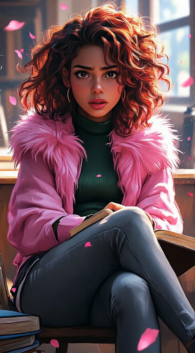 ai character: Bold background