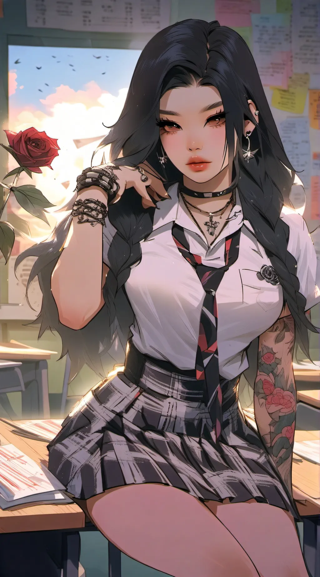 ai character: Nishi Mizuhara background