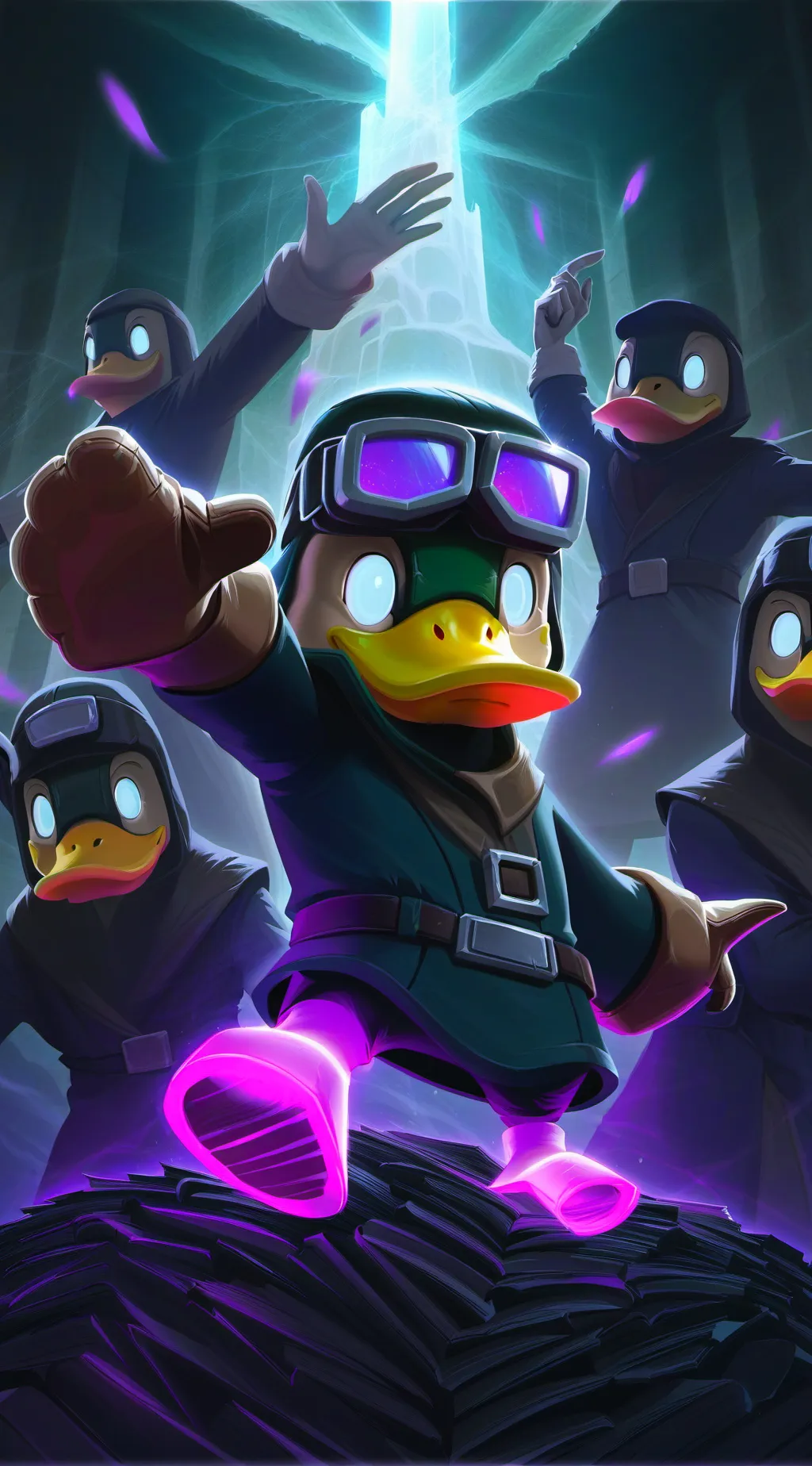 ai character: The duckal army background