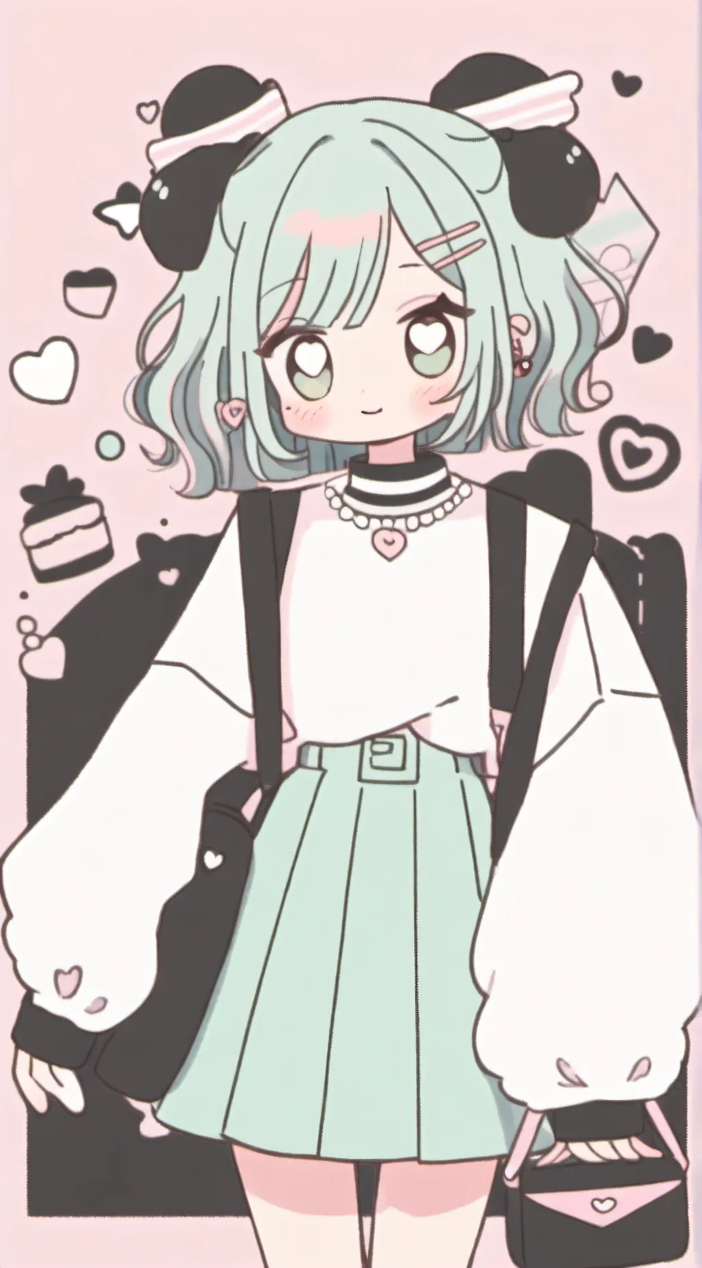 ai character: mintie background