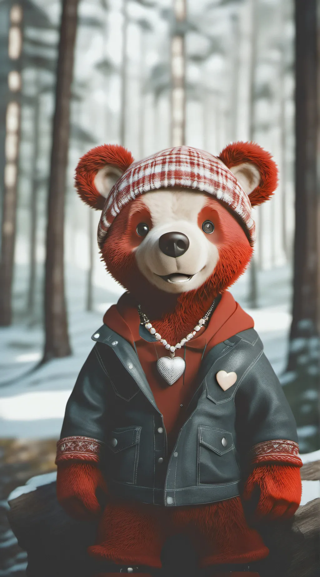 ai character: bobby bear hug background