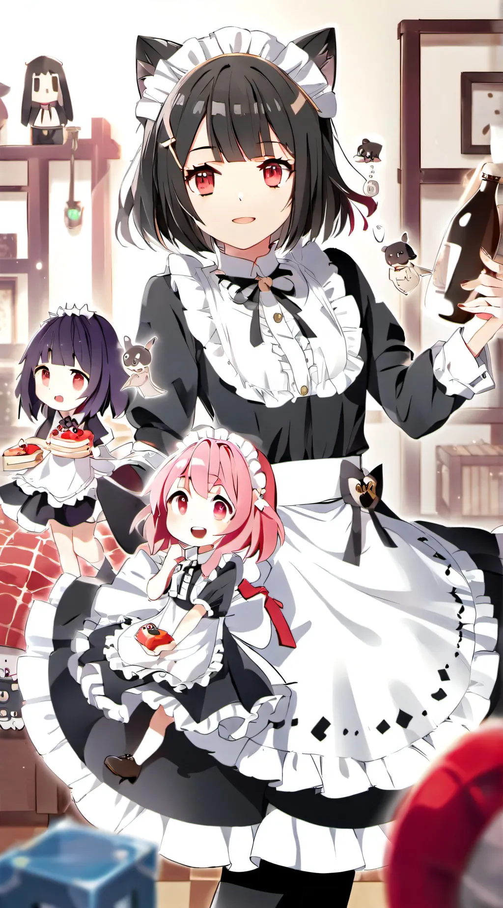 ai character: miow maids background