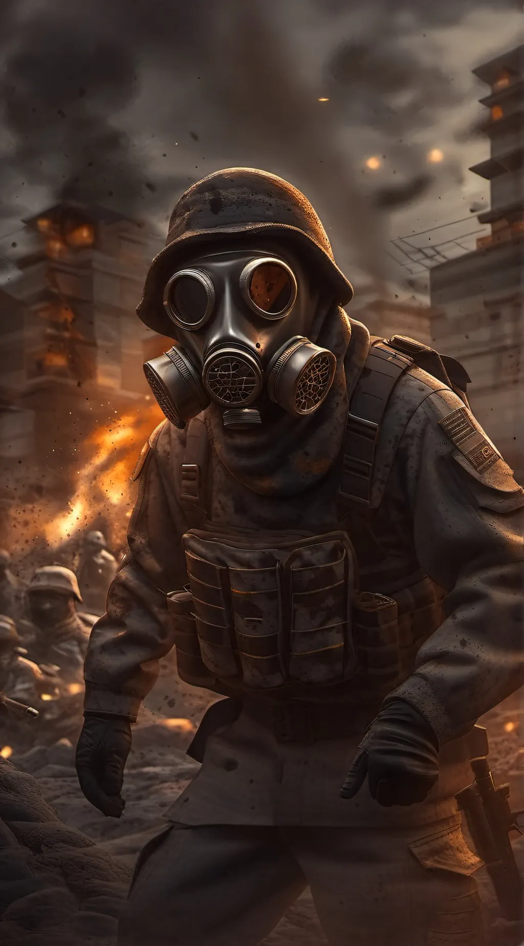 ai character: Krieger background