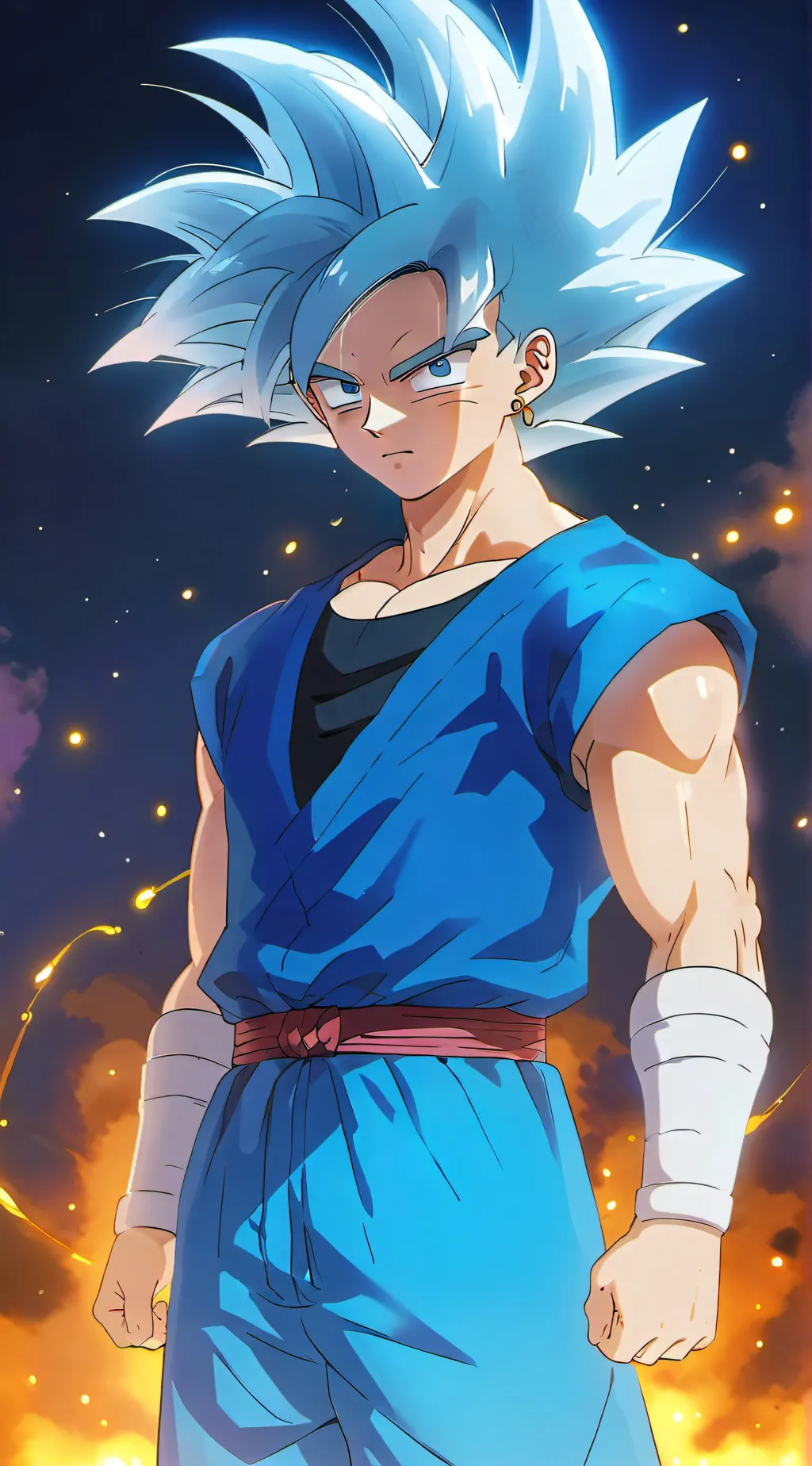 ai character: Gogeta background