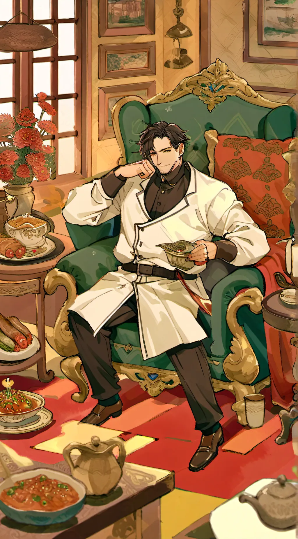 ai character: Louis  background