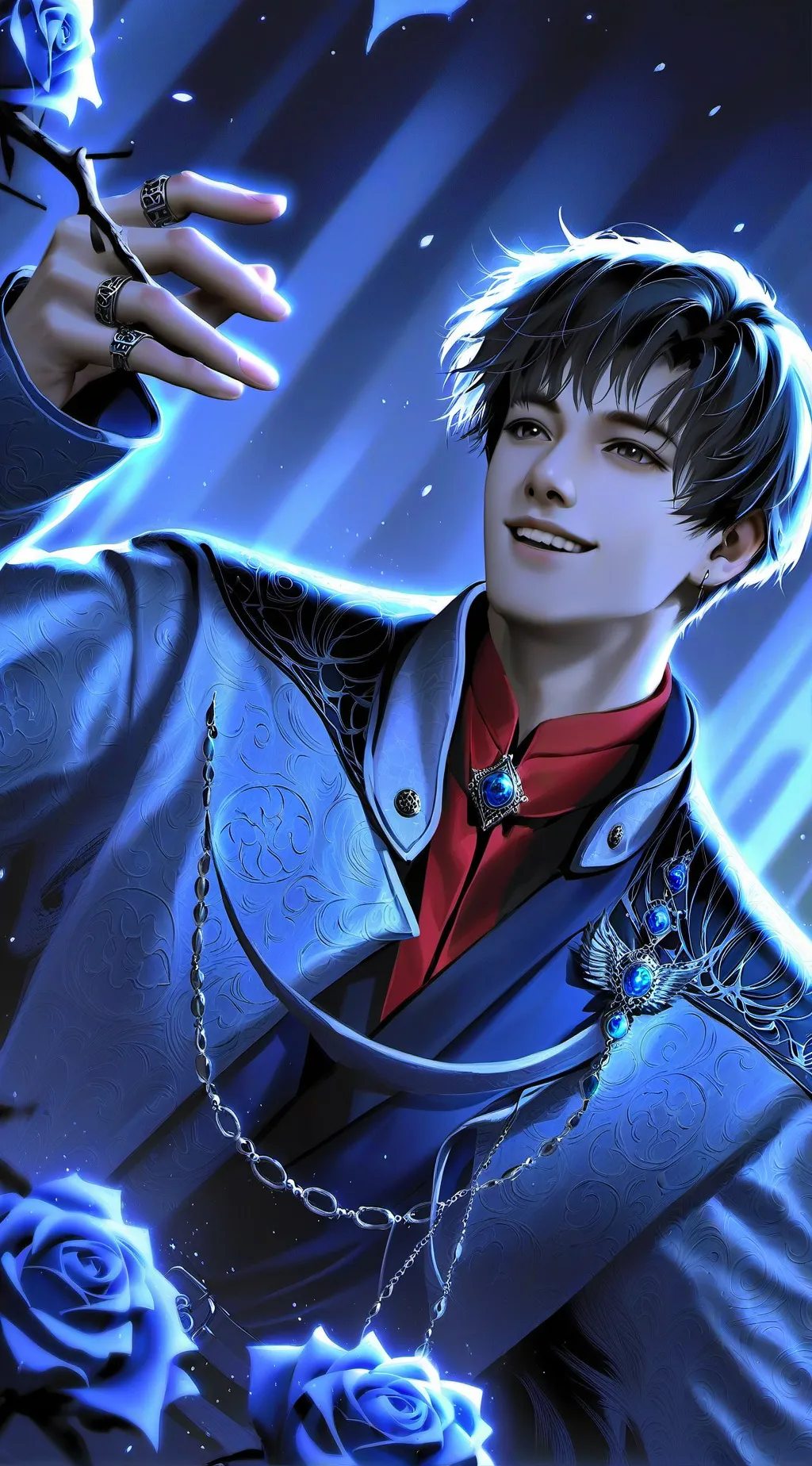 ai character: skz magic shool background