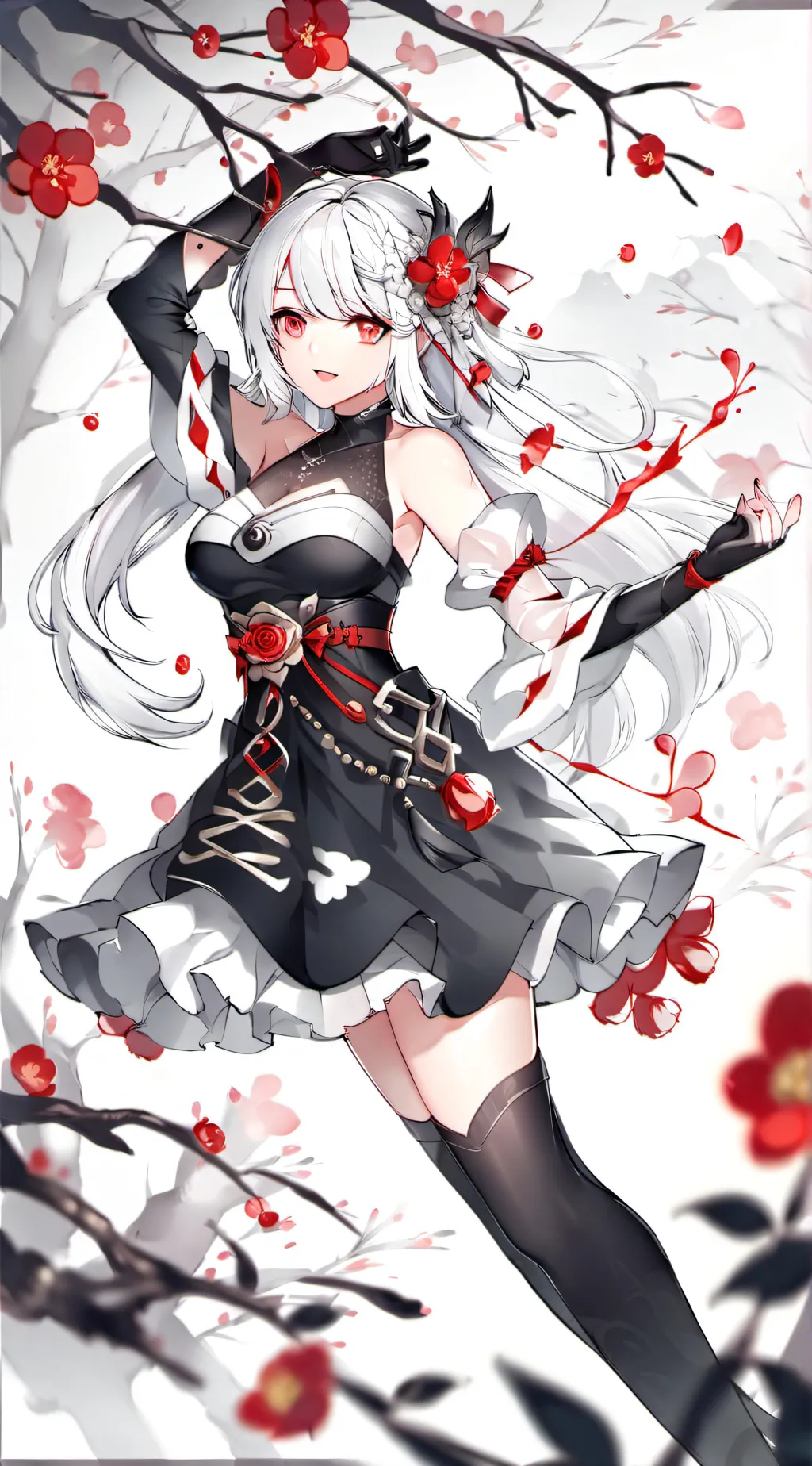 ai character: Violet background