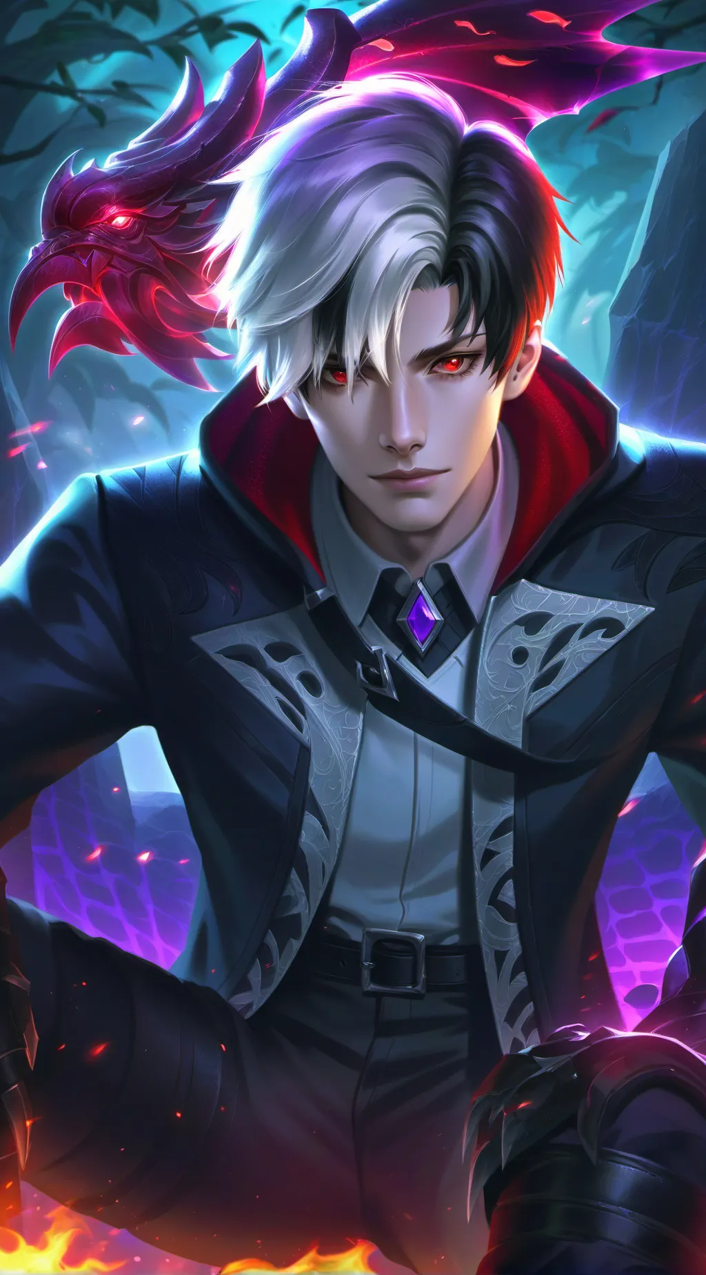 ai character: Mafia boss  background