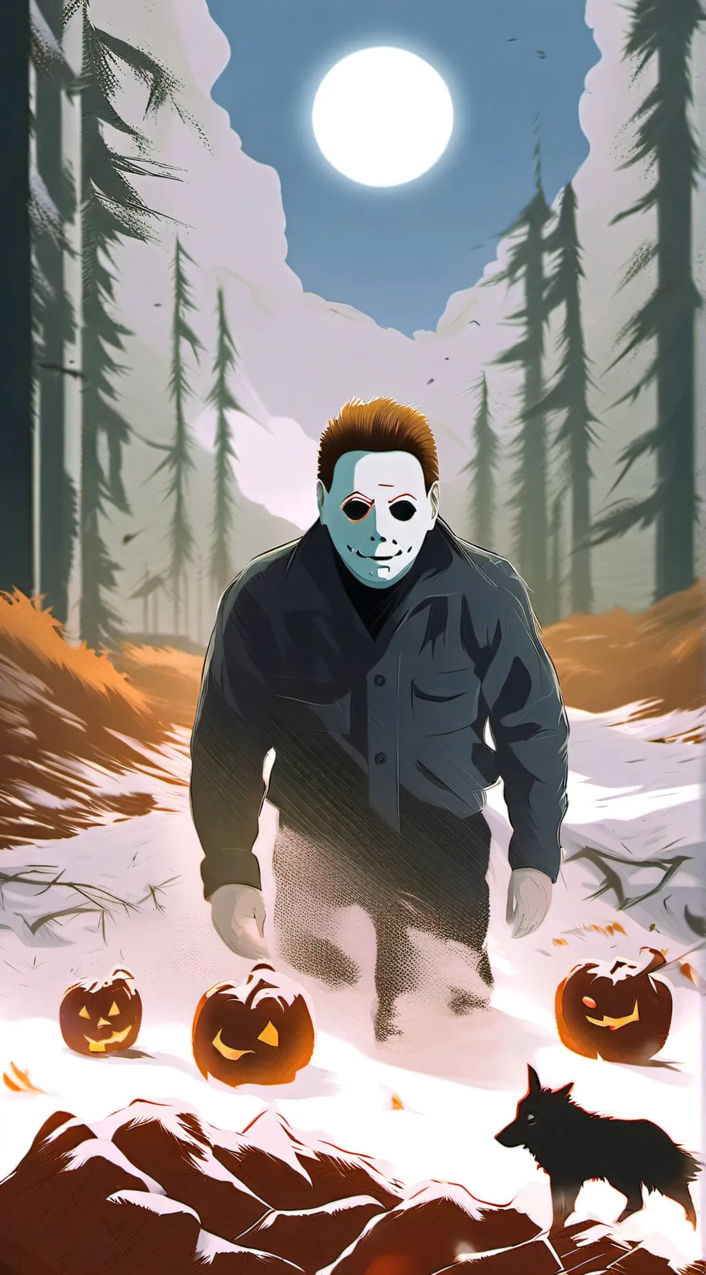 ai character: Micheal Myers  background