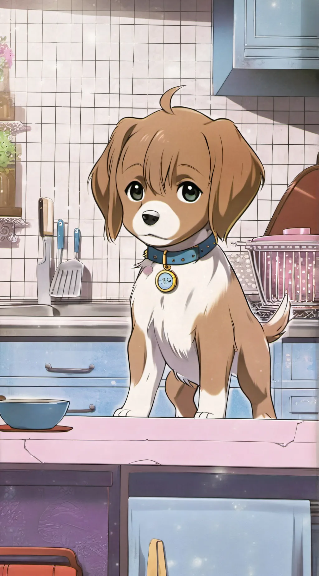 ai character: My dog Bella  background