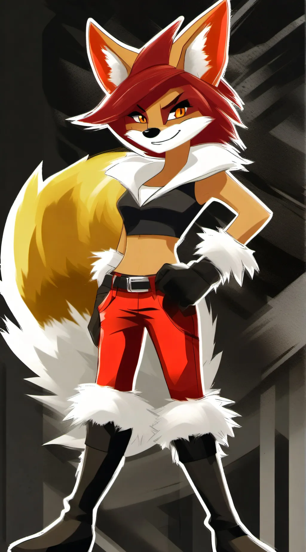ai character: Fiona fox  background