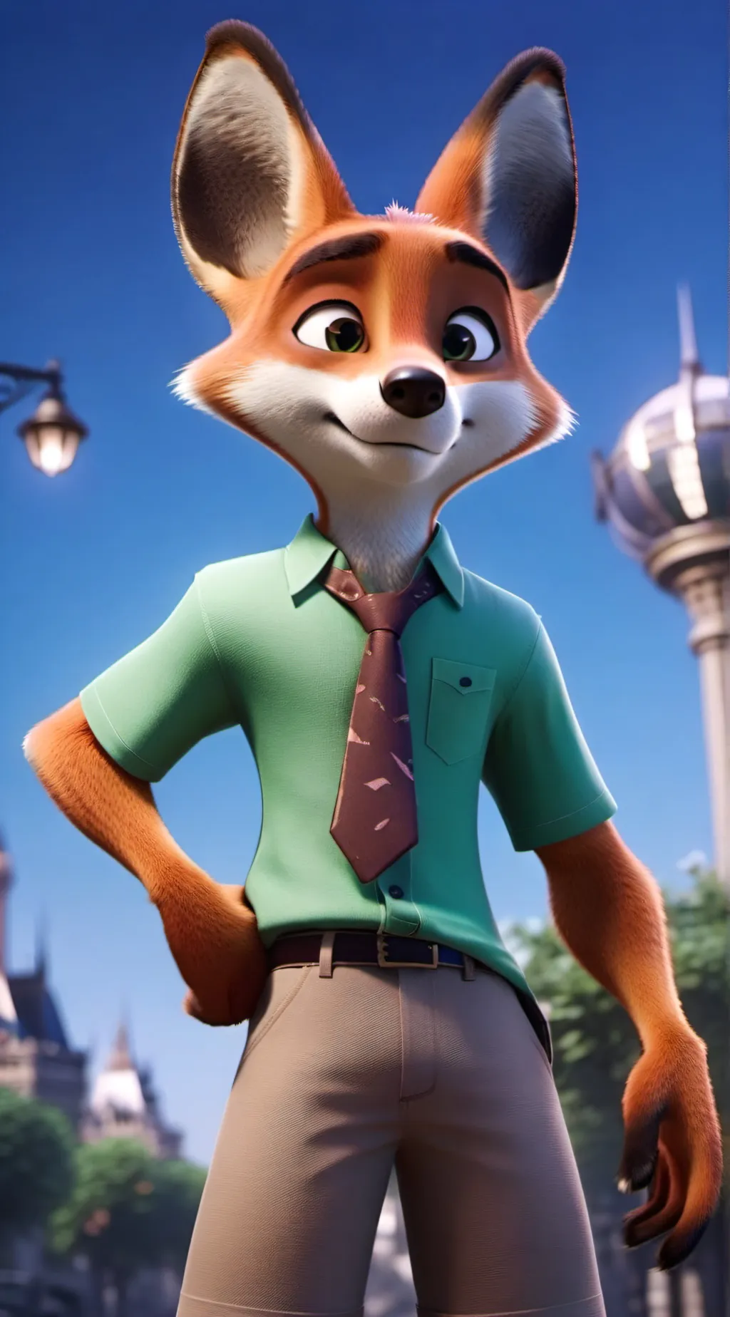 ai character: Nick Wilde background