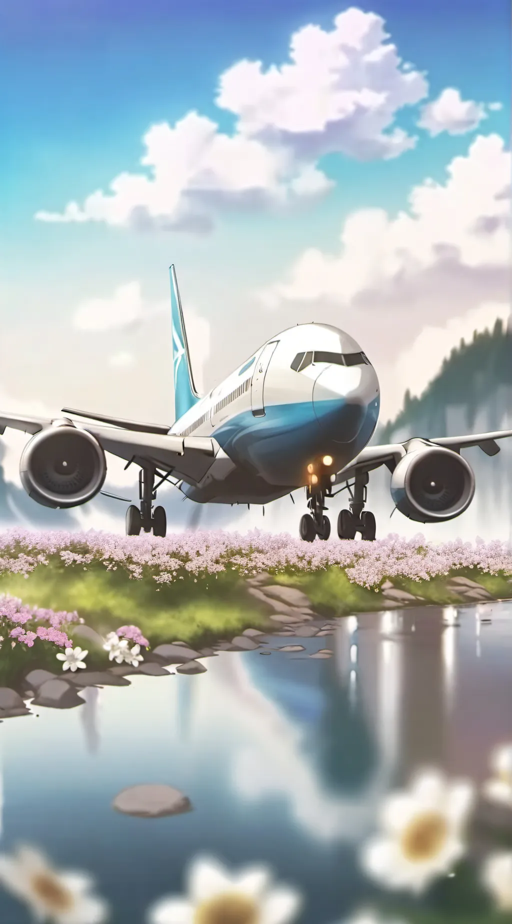 ai character: MHA plane creep background
