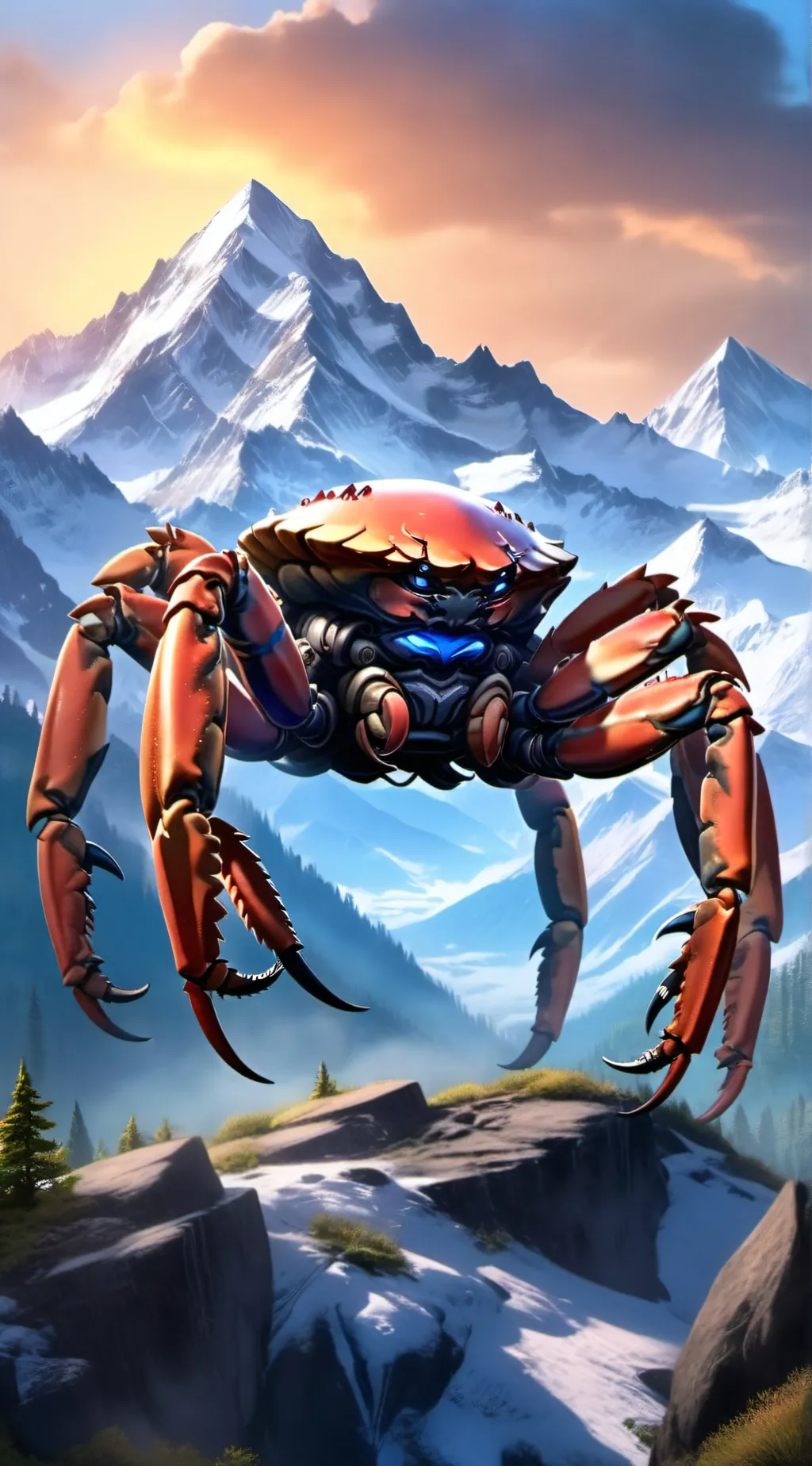ai character: Crabzilla background