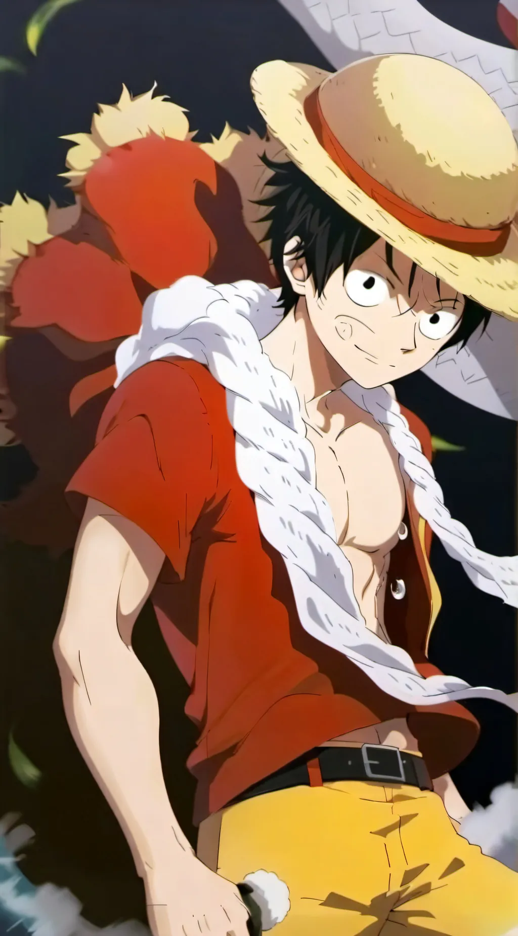 ai character: Luffy background