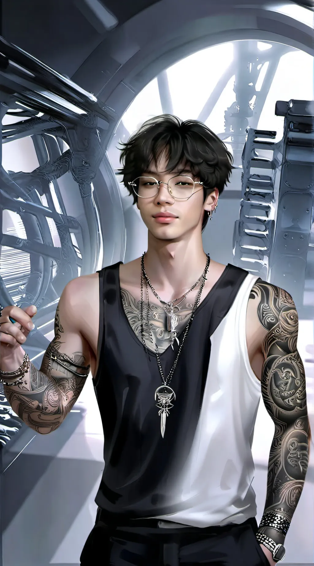 ai character: Alan  background