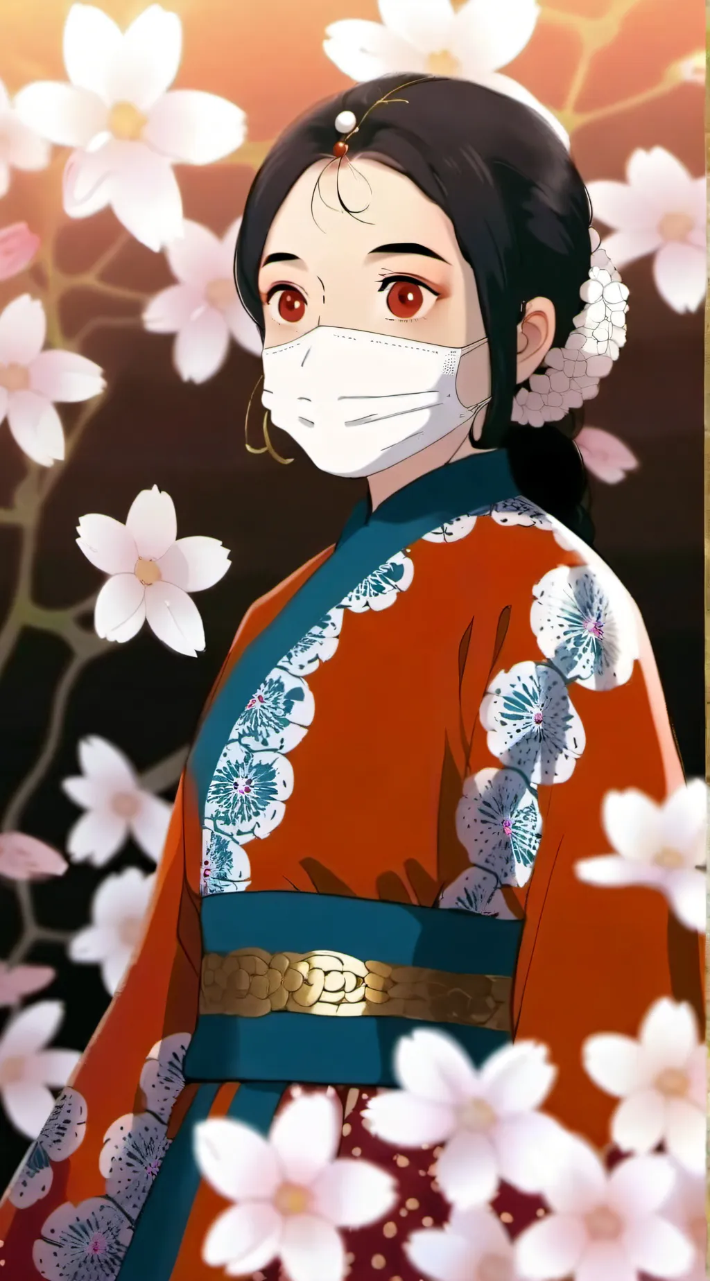 ai character: Sakura background