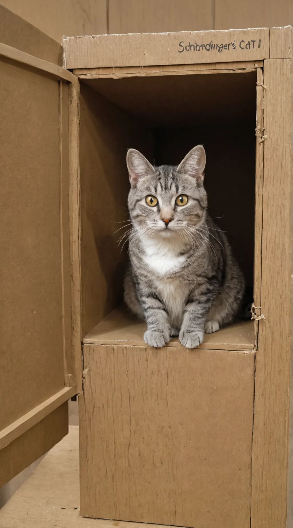 ai character: Schrödinger's Cat background
