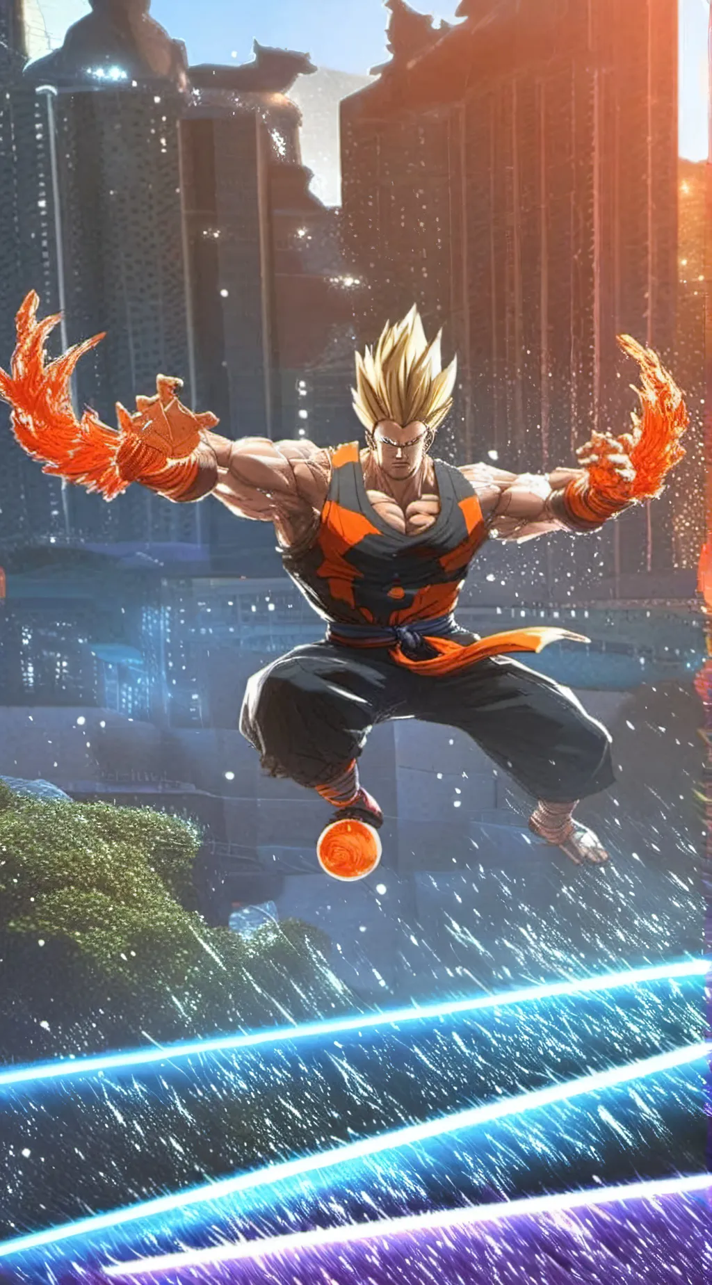 ai character: Dragon Ball super  background