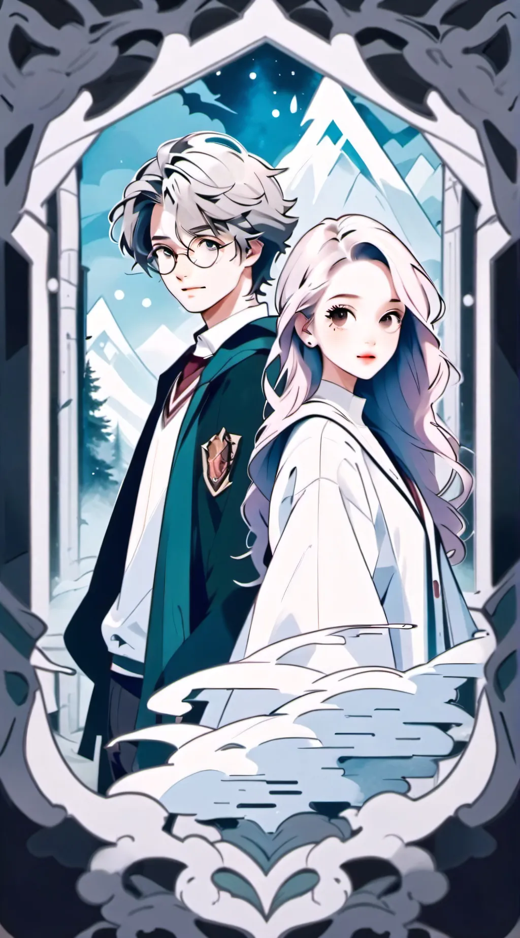 ai character: Hogwarts  background