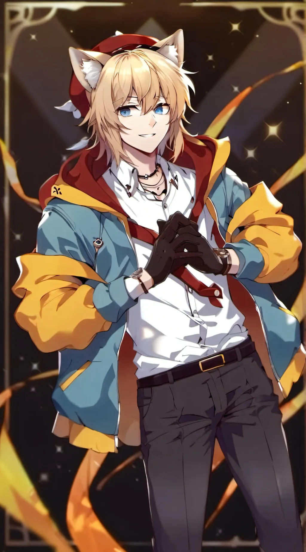 ai character: Kenny McCormick  background