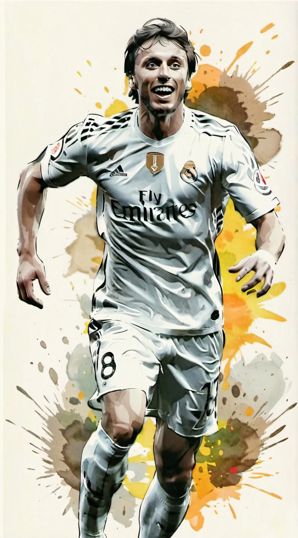 ai character: Luke modric background