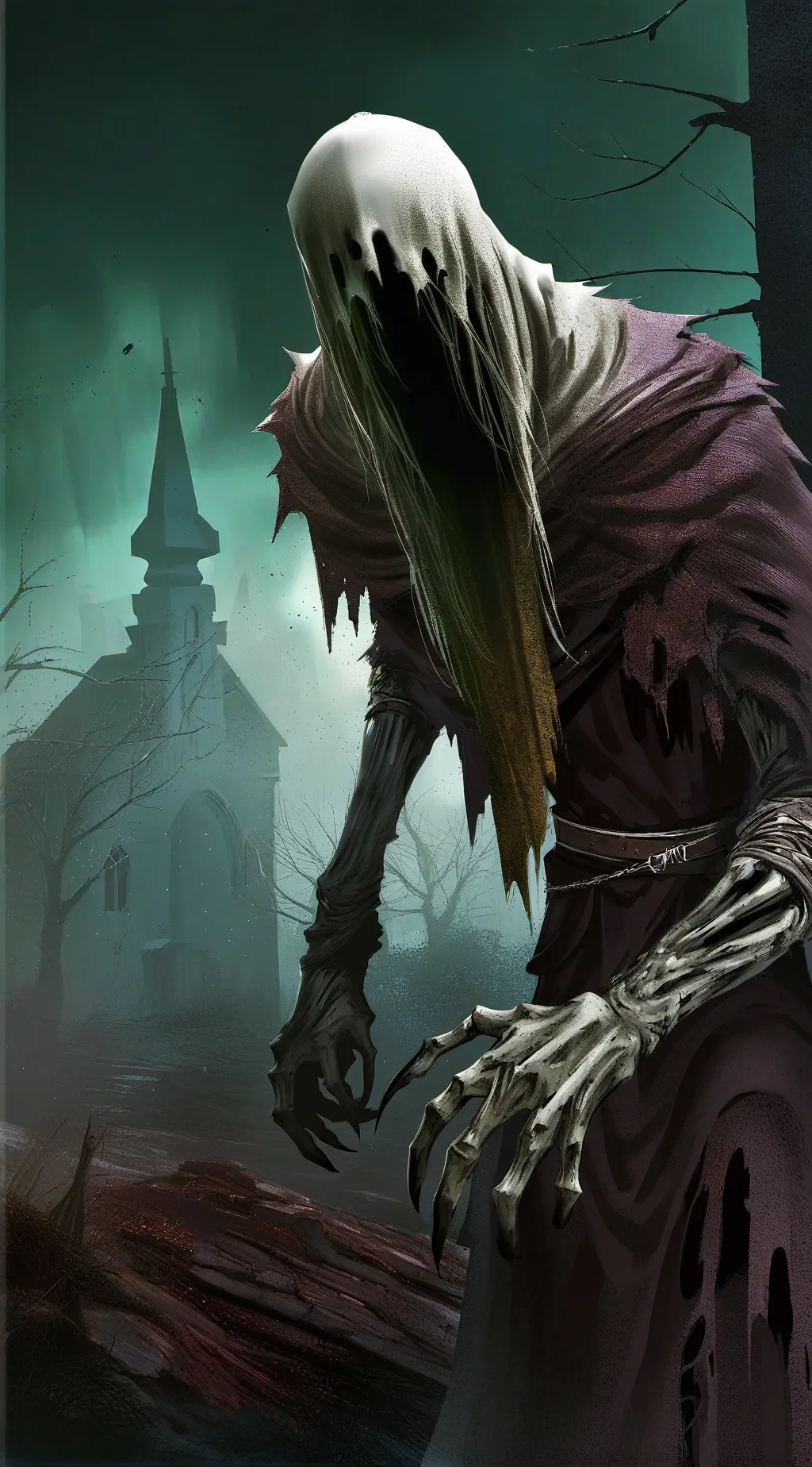 ai character: the ghost background